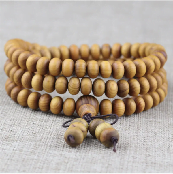 Hand Cypress Wood Multilayer Mala